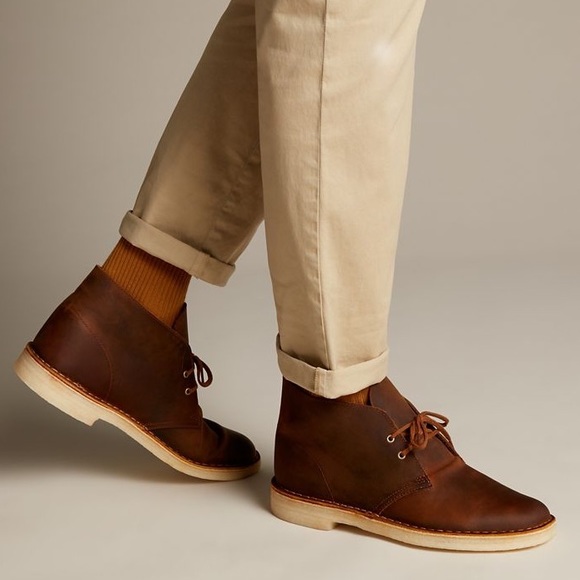 mens clarks beeswax boots